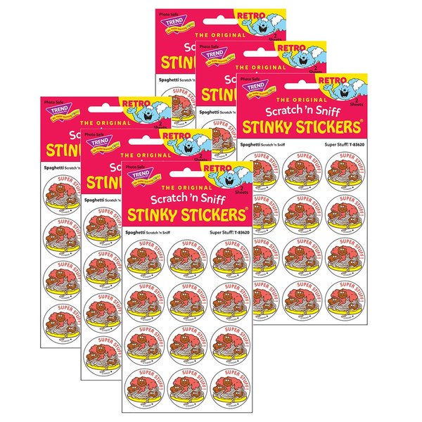 Trend Super Stuff/Spaghetti Scented Stickers, 144PK T83620